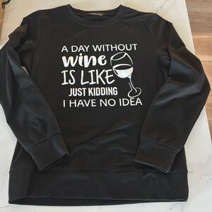 Wine sweatshirt Medium